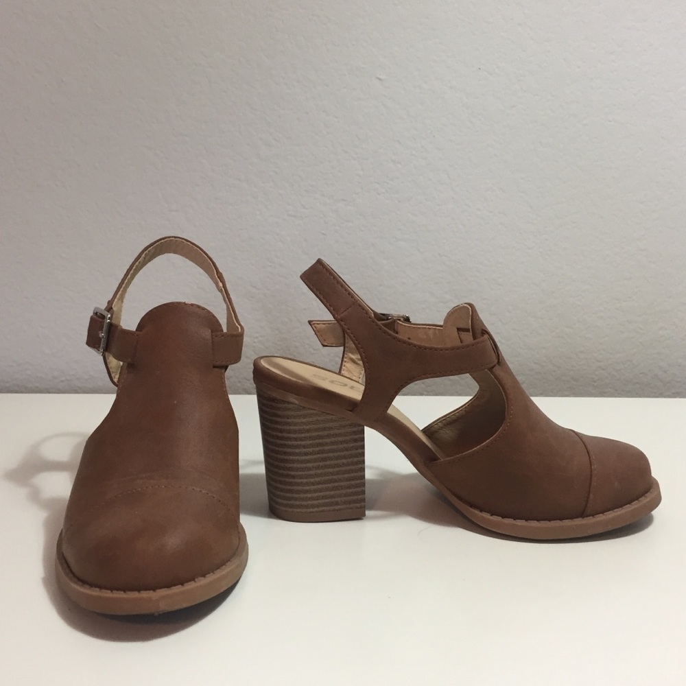 Leather Brown Heels